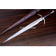 Hand-Forged Fantasy Arming Sword, Horned Guard