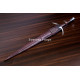 Hand-Forged Fantasy Arming Sword, Horned Guard