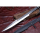 Hand-Forged Fantasy Falchion Sword, Dark Forge Finish