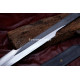 Hand-Forged Fantasy Falchion Sword, Dark Forge Finish