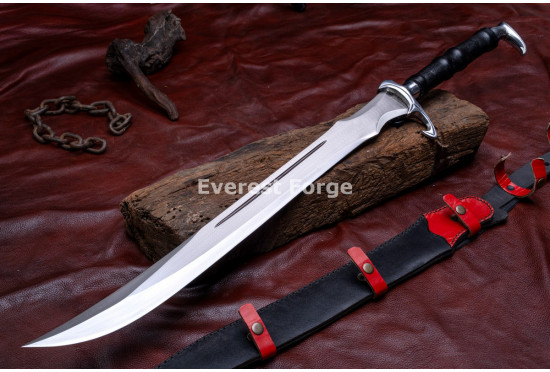 Hand-Forged Fantasy Dao Sword, Swept Guard