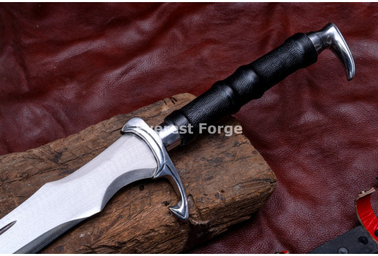 Hand-Forged Fantasy Dao Sword, Swept Guard