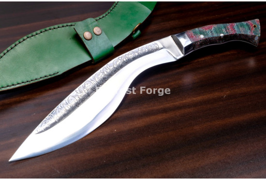 Hand-Forged Fatman Kukri Knife, Wide Belly Blade