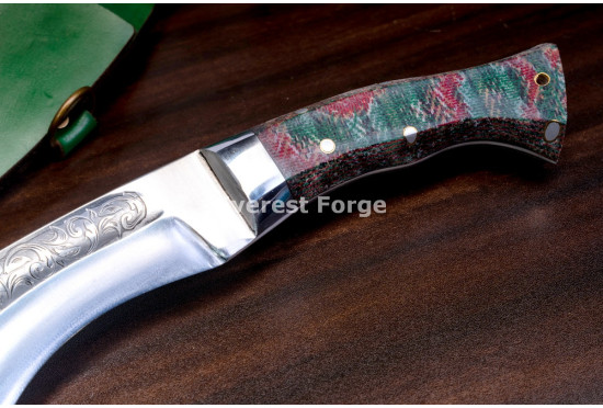 Hand-Forged Fatman Kukri Knife, Wide Belly Blade