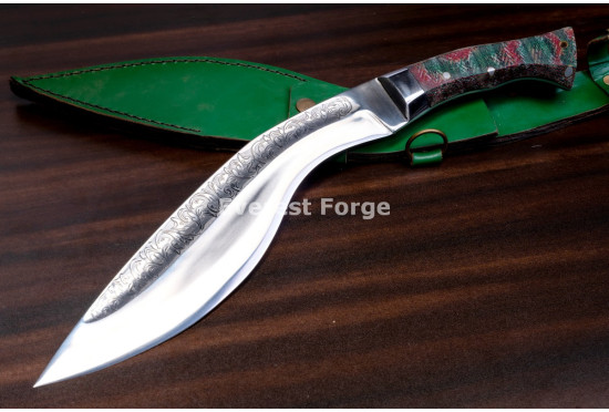 Hand-Forged Fatman Kukri Knife, Wide Belly Blade