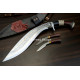 Hand-Forged Angkhola Khukuri, Etched Blade