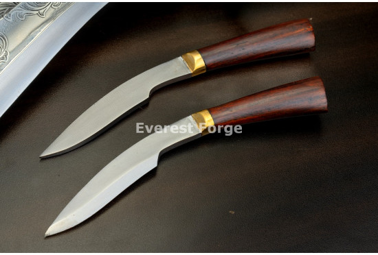 Hand-Forged Angkhola Khukuri, Etched Blade
