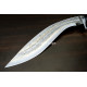 Hand-Forged Angkhola Khukuri, Etched Blade