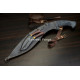 Hand-Forged Angkhola Khukuri, Etched Blade