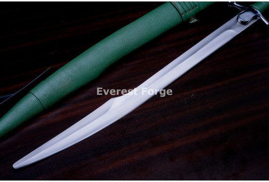 Hand-Forged Medieval Falchion Sword, Ball Pommel
