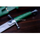 Hand-Forged Medieval Falchion Sword, Ball Pommel
