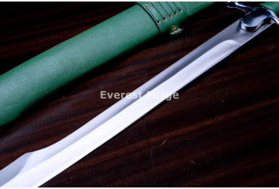 Hand-Forged Medieval Falchion Sword, Ball Pommel