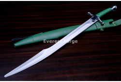 Hand-Forged Medieval Falchion Sword, Ball Pommel