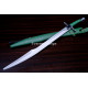 Hand-Forged Medieval Falchion Sword, Ball Pommel