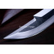 Hand-Forged Fantasy Bowie Knife, Horn and Bone Handle