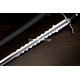 Hand-Forged Flamberge Longsword, Slotted Blade