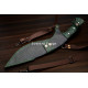 Hand-Forged Chirra Kukri, Full-Tang Slab Hilt