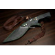 Hand-Forged Chirra Kukri, Full-Tang Slab Hilt