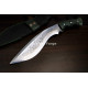 Hand-Forged Chirra Kukri, Full-Tang Slab Hilt