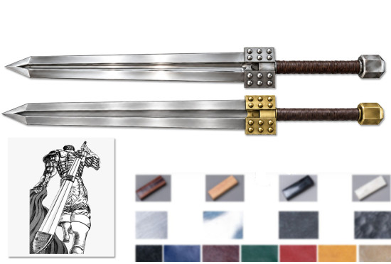 Hand-Forged Guts Hundred-Man Slayer Greatsword, Golden Age Manga Pattern