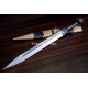 Hand-Forged Roman Gladius Sword, Brass-Fitted Scabbard