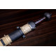 Hand-Forged Roman Gladius Sword, Brass-Fitted Scabbard