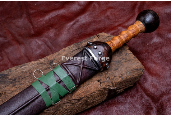 Hand-Forged Roman Gladius Sword, Fulham Type Broad Blade