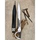 Hand-Forged Knuckle-Guard Short Sword — "Gladiator" 