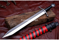 Hand-Forged Fantasy Gladius Sword, Disc Pommel Hilt