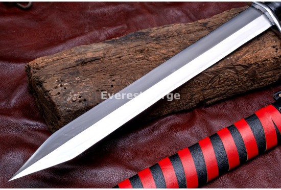 Hand-Forged Fantasy Gladius Sword, Disc Pommel Hilt