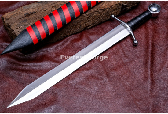 Hand-Forged Fantasy Gladius Sword, Disc Pommel Hilt