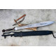 Hand-and-a-Half Leaf Blade Sword – Etched Fuller Edition
