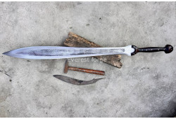 Hand-and-a-Half Leaf Blade Sword – Etched Fuller Edition