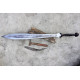 Hand-and-a-Half Leaf Blade Sword – Etched Fuller Edition
