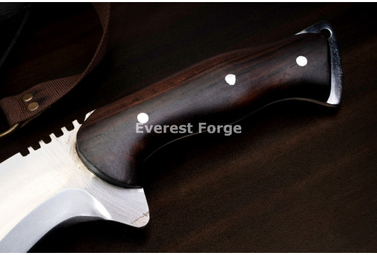 Hand-Forged Kukri Machete, Jimped Spine