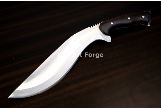 Hand-Forged Kukri Machete, Jimped Spine