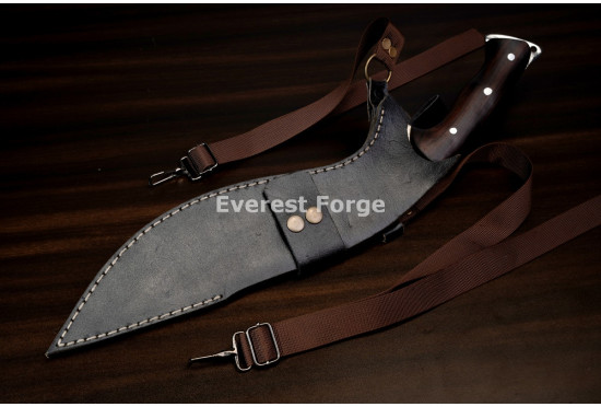 Hand-Forged Kukri Machete, Jimped Spine