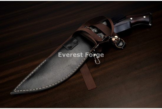 Hand-Forged Kukri Machete, Jimped Spine