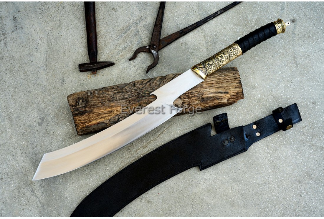 Hellboy II Khopesh Sword - hand-forged Egyptian khopesh blade with Prince Nuada handle