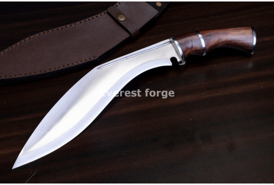 Hand-Forged Kukri Knife, Ringed Hilt