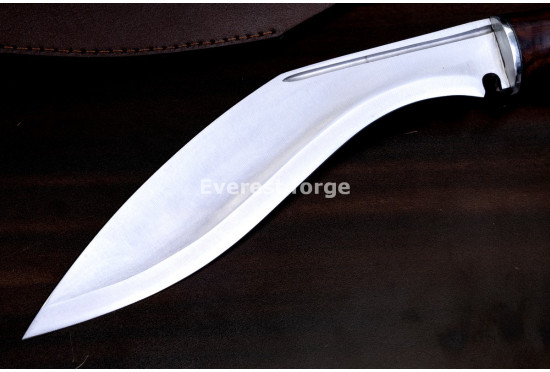 Hand-Forged Kukri Knife, Ringed Hilt