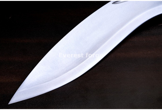 Hand-Forged Kukri Knife, Ringed Hilt