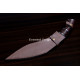 Hand-Forged Kukri Knife, Ringed Hilt