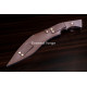 Hand-Forged Kukri Knife, Ringed Hilt