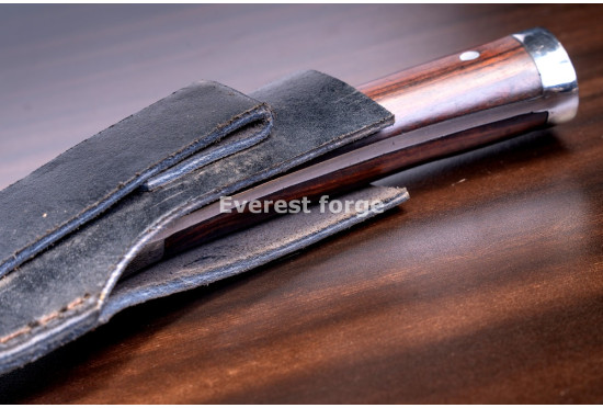 Hand-Forged Hunting Knife, Bolstered Full Tang