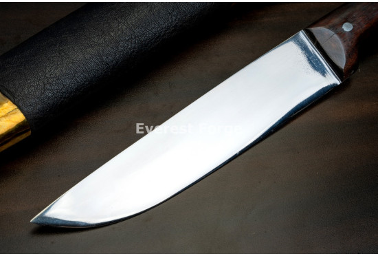 Hand-Forged Camp Knife, Hooked Butt