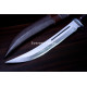 Hand-Forged Hunting Knife, Curved Fullered Blade