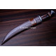 Hand-Forged Hunting Knife, Curved Fullered Blade