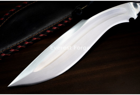 Hand-Forged Chirra Kukri, Back-Edged Tip