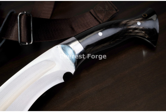 Hand-Forged Chirra Kukri, Back-Edged Tip